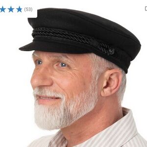 Balke Elbsegler men’s captains cap black size 58 brand new with tags